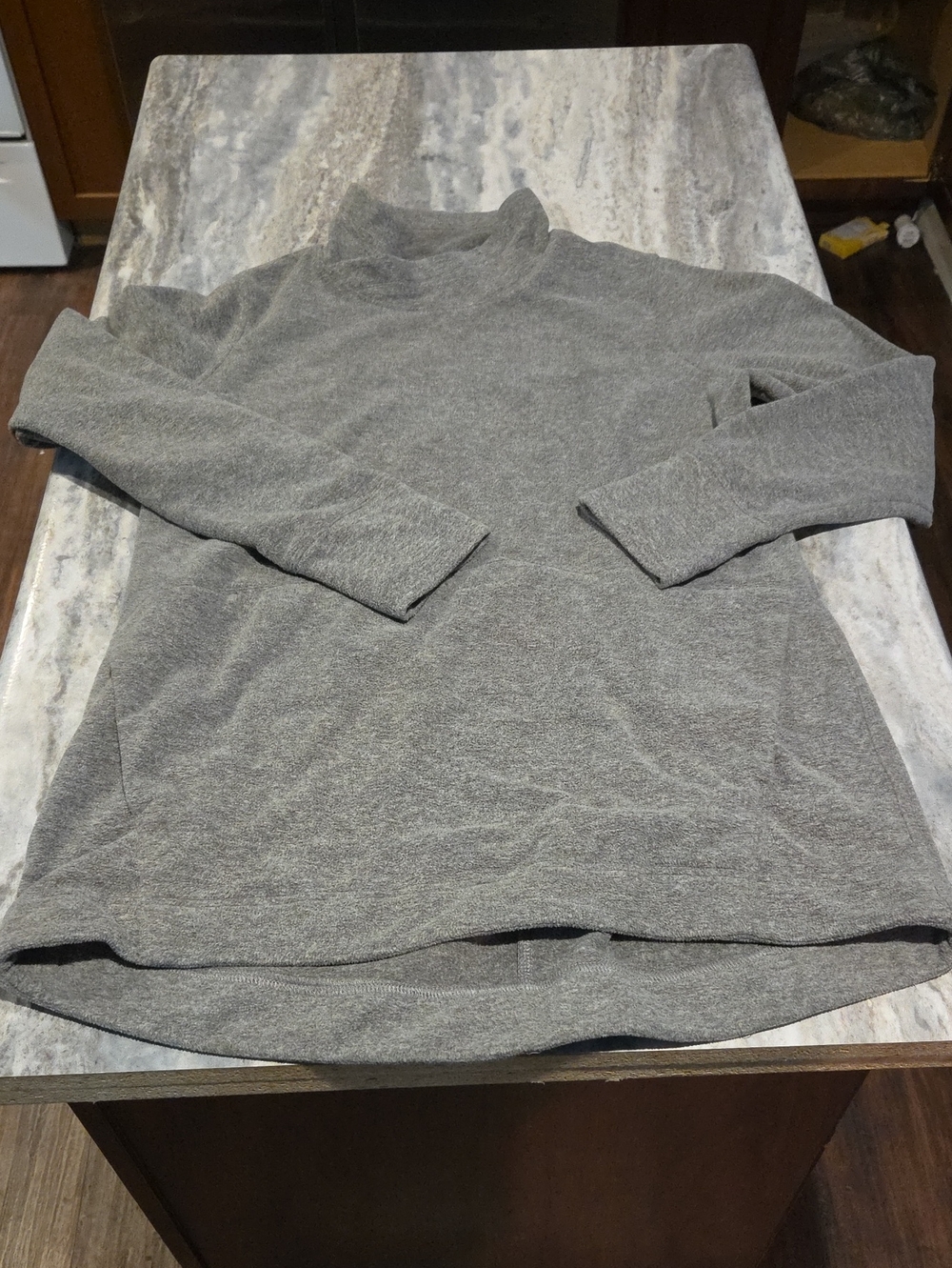 Duluth Trading Co Men's Heather Gray Turtleneck Sweater